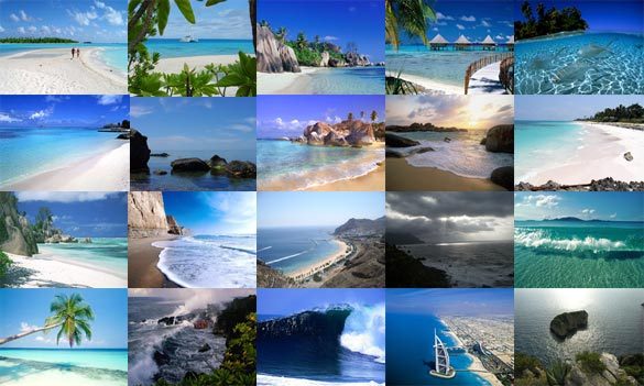 Wide Oceans Photo Screensaver Screenshot